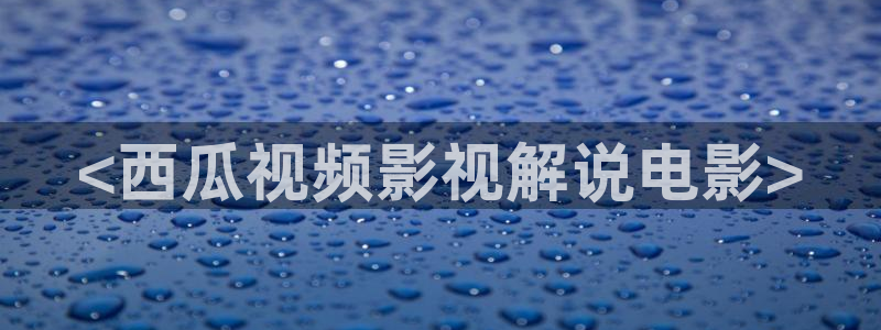 人人影院,：<西瓜视频影视解说电影>